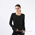 Shirt da ginnastica comoda da donna a manica lunga yoga